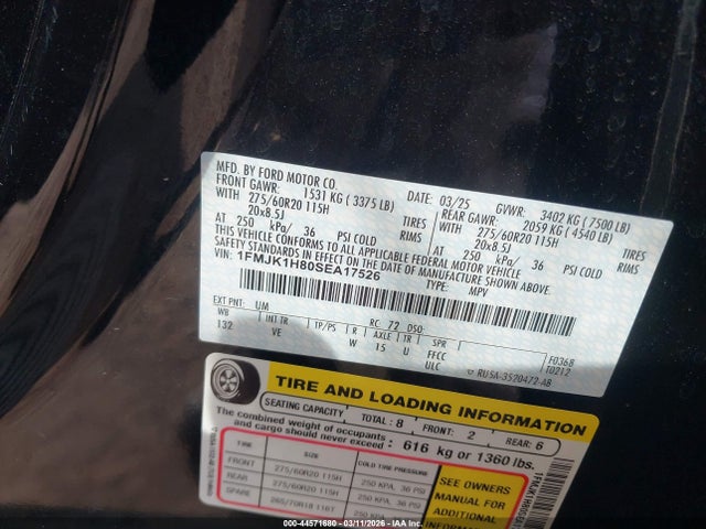 1FMJK1H80SEA17526 Ford Expedition Active Max