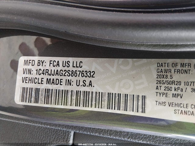 2025 JEEP GRAND CHEROKEE L 1C4RJJAG2S8676332 Photo 8