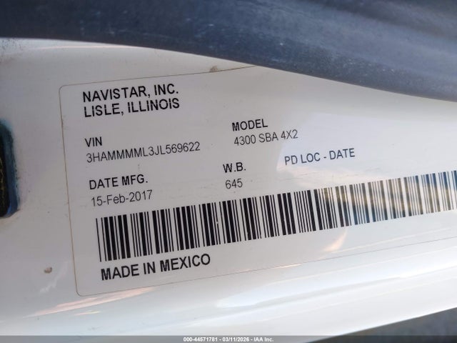 International Durastar 4300 2018 3HAMMMML3JL569622 Image 8