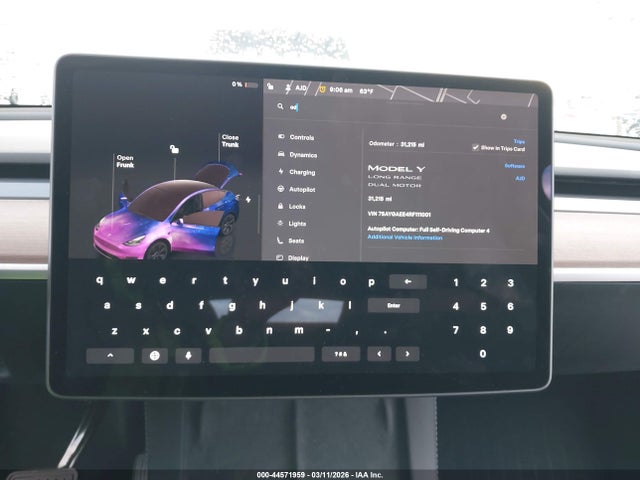 Продажа на аукционе авто 2024 Tesla Model Y Long Range Dual Motor All-wheel Drive, vin: 7SAYGAEE4RF111001, номер лота: 44571959