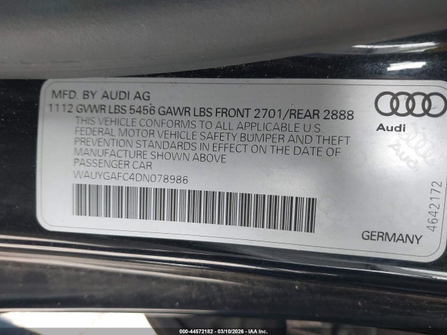 2013 AUDI A7 WAUYGAFC4DN078986 Photo 8