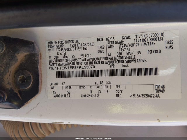 2015 FORD F-150 1FTEW1EF8FKE55070 Photo 8