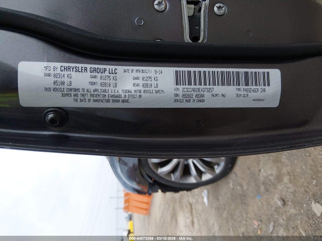 Продаж на аукціоні авто 2014 Chrysler 300 300s, vin: 2C3CCABG9EH373257, номер лоту: 44572266