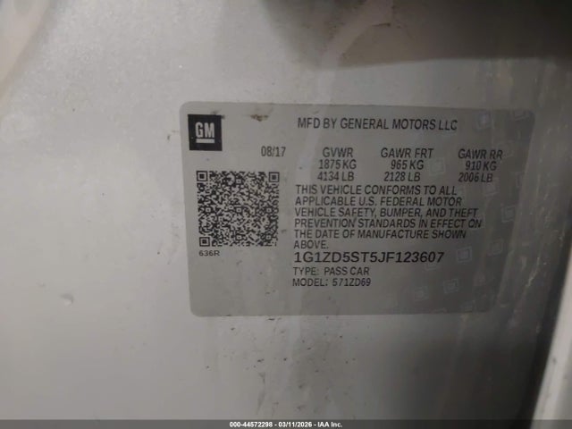 Chevrolet MALIBU LT 2018 1G1ZD5ST5JF123607 Image 9