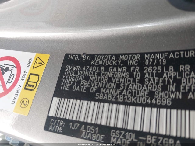 2019 LEXUS ES 350 58ABZ1B13KU044696 Photo 8