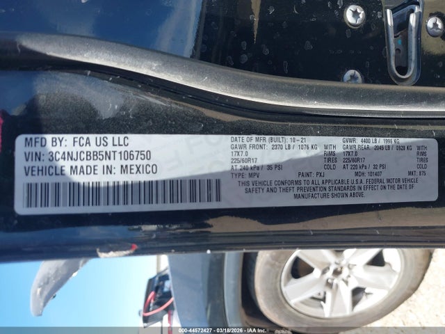 Jeep Compass Latitude Fwd 2022 3C4NJCBB5NT106750 Image 9