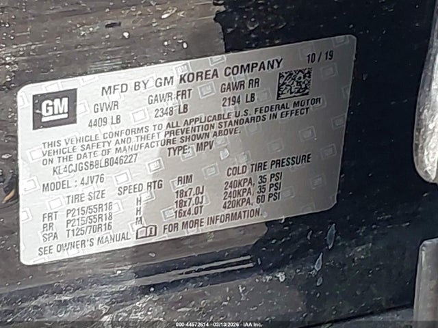 2020 BUICK ENCORE KL4CJGSB8LB046227 Photo 8