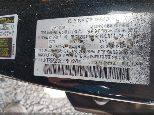 Продаж на аукціоні авто 2010 Mazda Cx-7 I Sv, vin: JM3ER2W52A0313165, номер лоту: 44572629