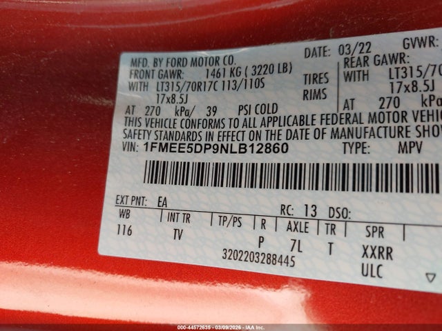 2022 FORD BRONCO 1FMEE5DP9NLB12860 Photo 8