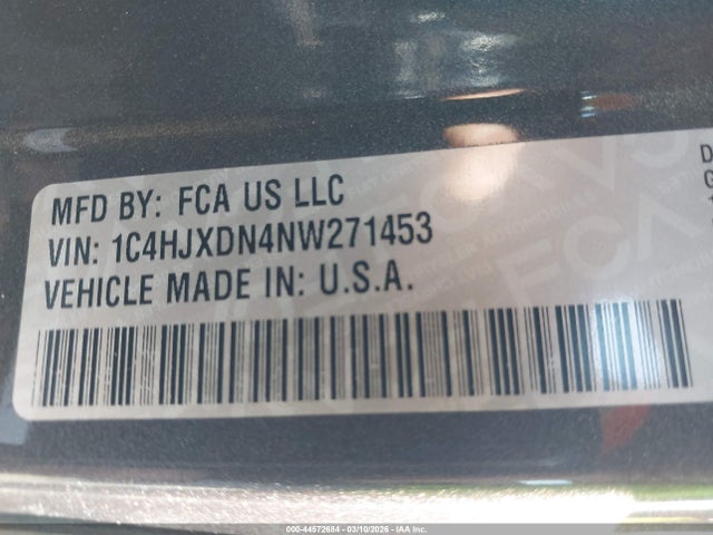 2022 JEEP WRANGLER UNLIMITED 1C4HJXDN4NW271453 Photo 8