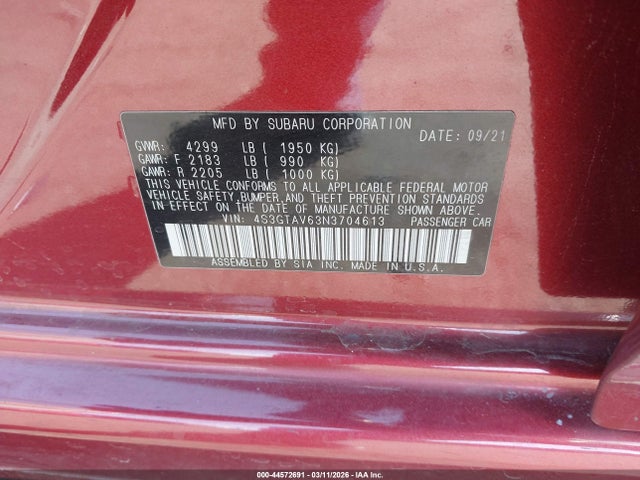 4S3GTAV63N3704613 Subaru Impreza Premium 5-door