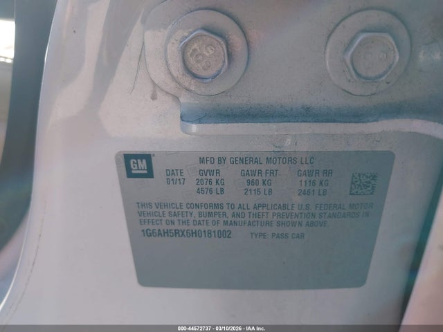 2017 CADILLAC ATS 1G6AH5RX6H0181002 Photo 8