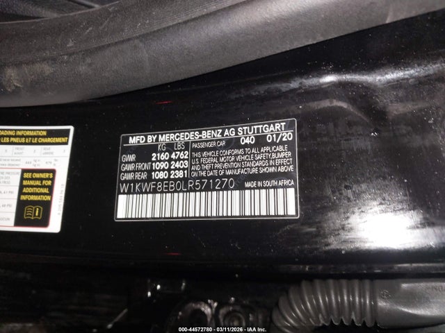 2020 MERCEDES-BENZ C 300 W1KWF8EB0LR571270 Photo 8