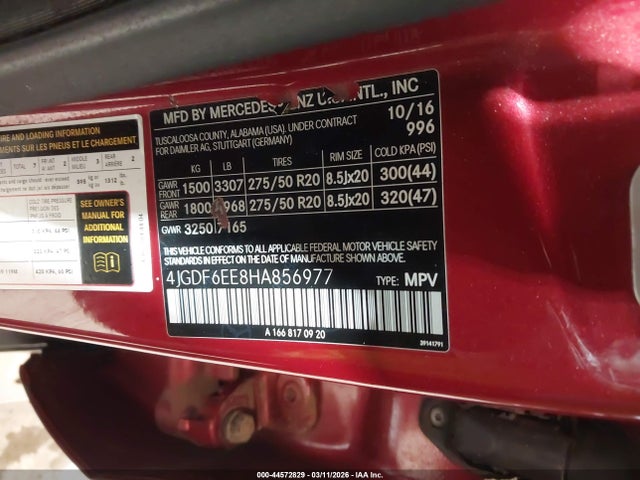 2017 MERCEDES-BENZ GLS 450 4JGDF6EE8HA856977 Photo 8