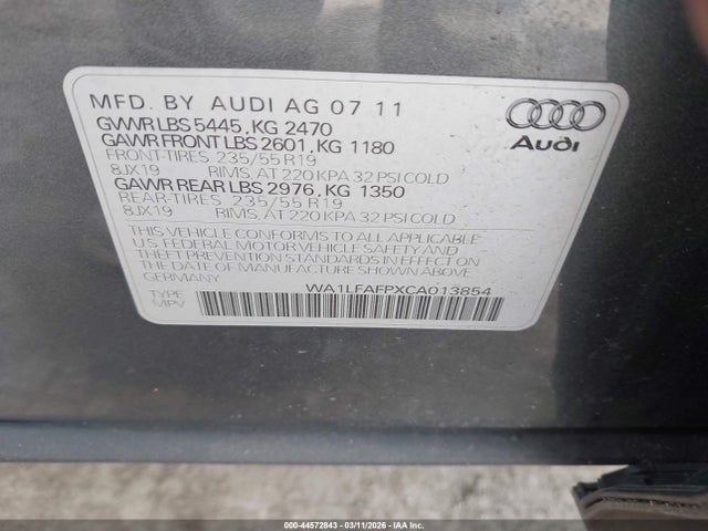 2012 AUDI Q5 WA1LFAFPXCA013854 Photo 8