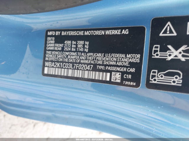 Продажа на аукционе авто 2020 Bmw 230i Xdrive, vin: WBA2K1C03L7F02047, номер лота: 44572912