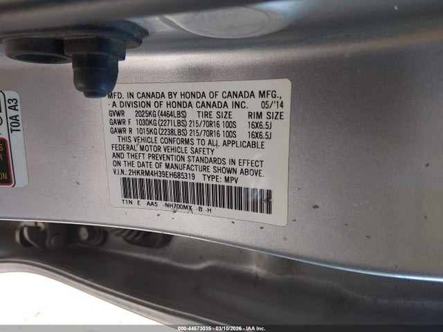 Honda CR-V LX 2014 2HKRM4H39EH685319 Image 9