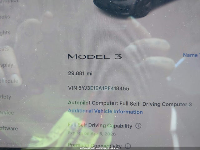 2023 TESLA MODEL 3 5YJ3E1EA1PF418455 Photo 6