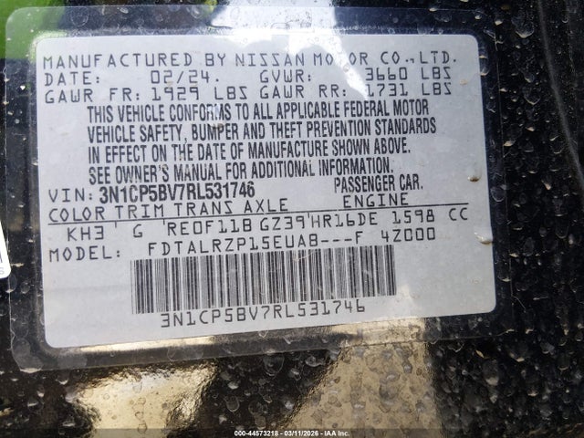 Nissan Kicks S Xtronic Cvt 2024 3N1CP5BV7RL531746 Image 9