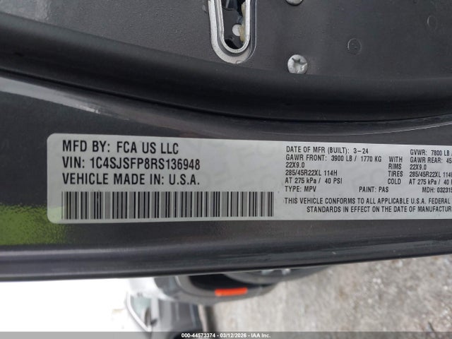 2024 JEEP GRAND WAGONEER L 1C4SJSFP8RS136948 Photo 8