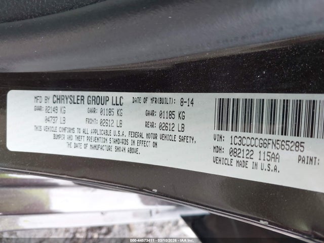 Chrysler 200 C 2015 1C3CCCCG6FN565285 Image 9