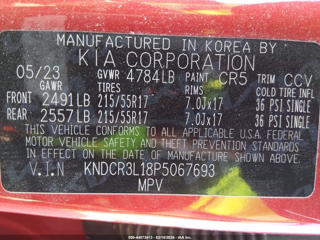 KIA Niro Ev Wind 2023 KNDCR3L18P5067693 Image 9