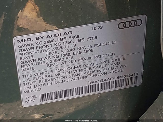 2024 AUDI Q5 WA1GAAFY9R2035419 Photo 8