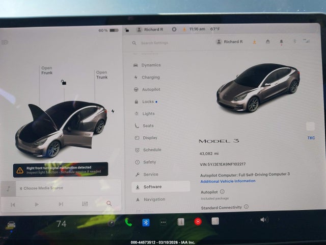 2022 TESLA MODEL 3 5YJ3E1EA9NF102217 Photo 6