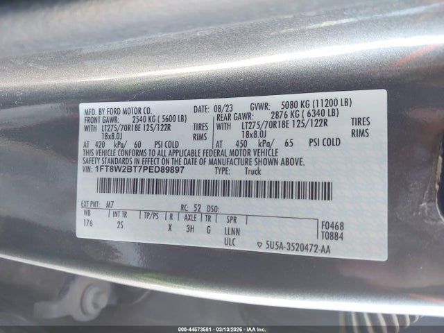 Ford F-250 Xlt 2023 1FT8W2BT7PED89897 Image 8