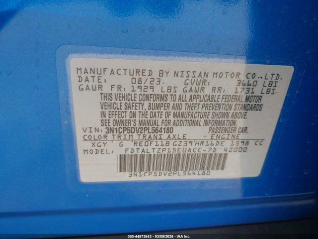 Nissan Kicks Sr Xtronic Cvt 2023 3N1CP5DV2PL564180 Image 9