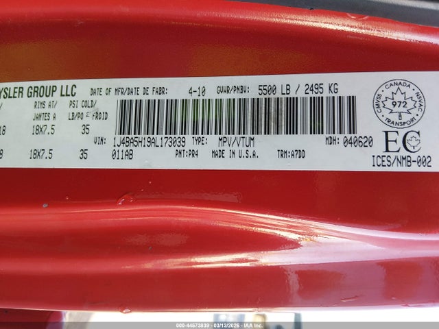 2010 JEEP WRANGLER UNLIMITED 1J4BA5H19AL173039 Photo 8