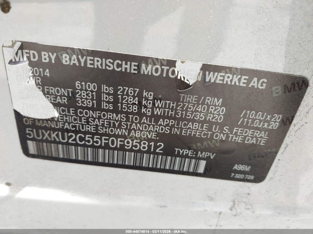 2015 BMW X6 5UXKU2C55F0F95812 Photo 8