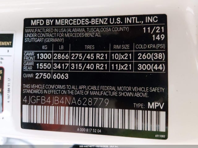 2022 MERCEDES-BENZ GLE 350 4JGFB4JB4NA628779 Photo 8