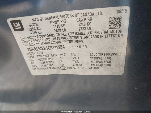 2GKALMEK1G6119954 GMC Terrain Sle-1