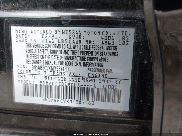 2021 NISSAN SENTRA 3N1AB8CVXMY287480 Photo 8