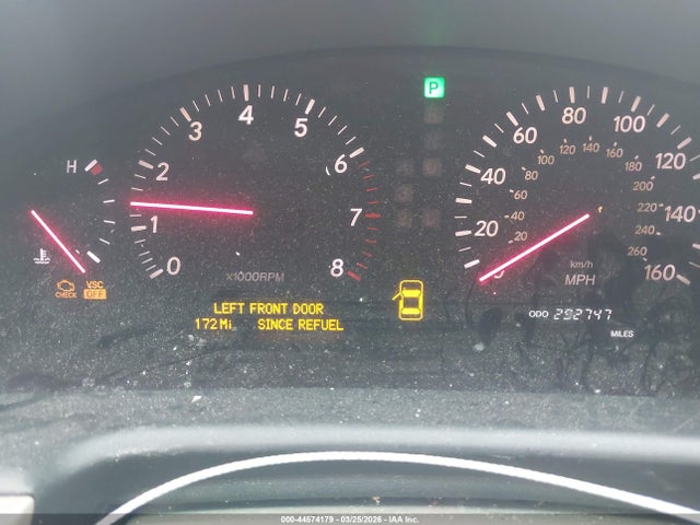 44574179 :رقم المزاد ، JTHBN30F220071590 vin ، 2002 Lexus Ls 430 مزاد بيع