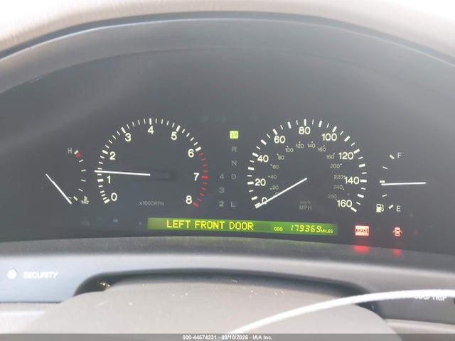 44574231 :رقم المزاد ، JT8BH28F7Y0168752 vin ، 2000 Lexus Ls 400 مزاد بيع