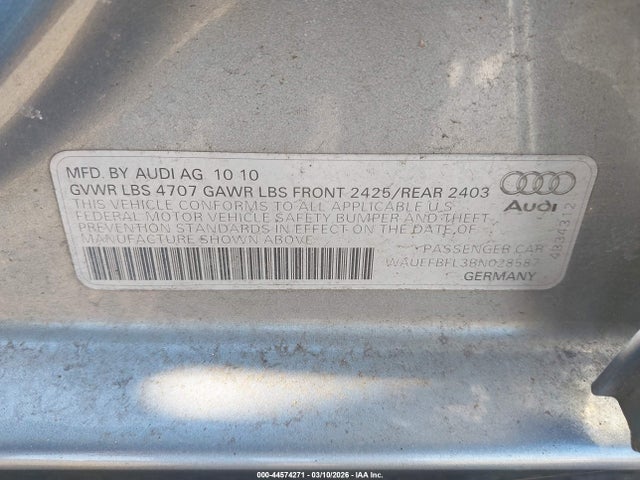 2011 AUDI A4 WAUEFBFL3BN028587 Photo 8