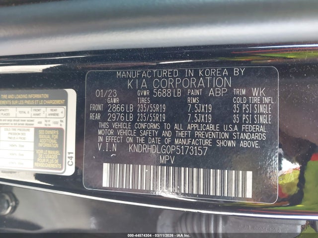 KNDRHDLG0P5173157 KIA Sorento Hybrid Ex