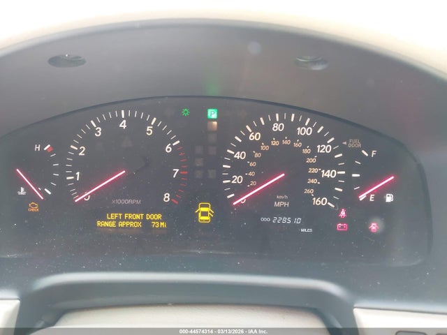 Aukcja sprzedaży 2002 Lexus Ls 430, vin: JTHBN30F020082412, numer aukcji: 44574314