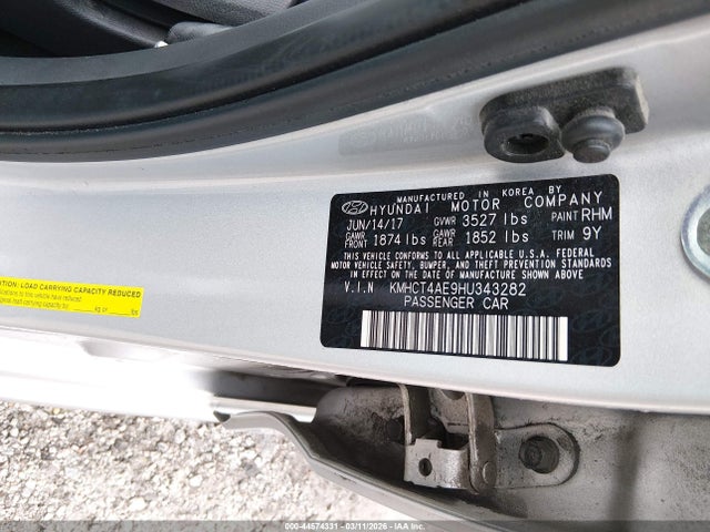 2017 HYUNDAI ACCENT KMHCT4AE9HU343282 Photo 8