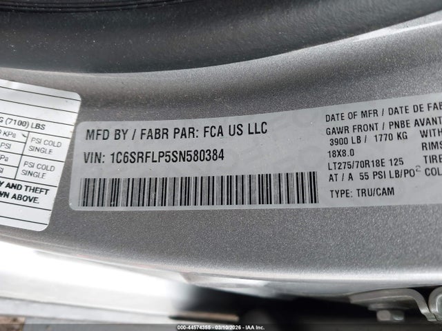 2025 RAM 1500 1C6SRFLP5SN580384 Photo 8