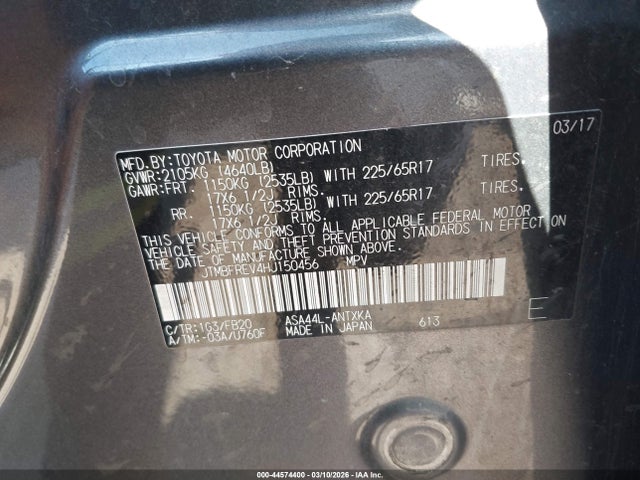 2017 TOYOTA RAV4 JTMBFREV4HJ150456 Photo 8