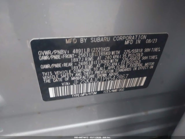 2023 SUBARU FORESTER JF2SKAJC1PH542867 Photo 8