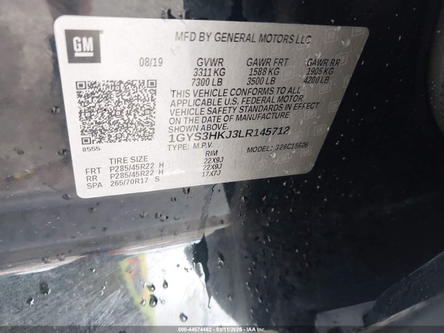 2020 CADILLAC ESCALADE ESV 1GYS3HKJ3LR145712 Photo 8