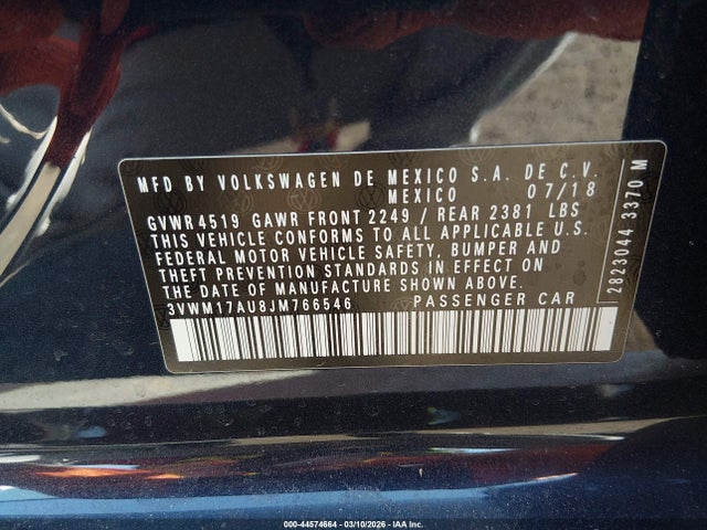 2018 VOLKSWAGEN GOLF ALLTRACK 3VWM17AU8JM766546 Photo 8