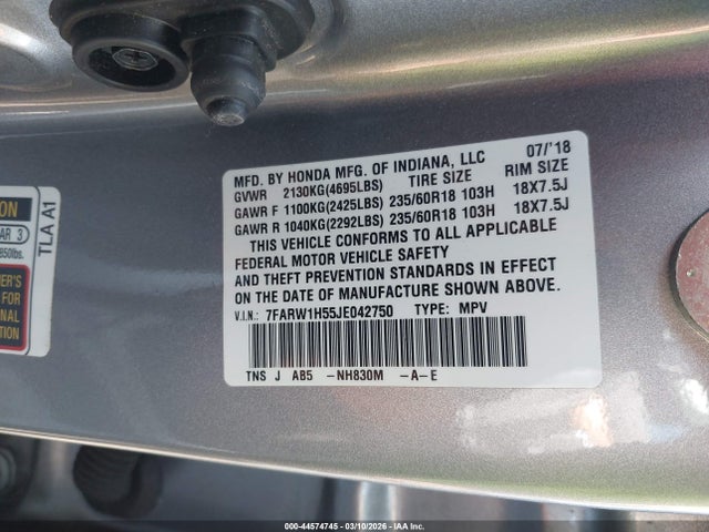 7FARW1H55JE042750 Honda CR-V EX