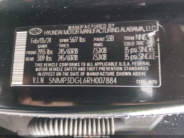 2024 HYUNDAI SANTA FE 5NMP3DGL6RH007884 Photo 8