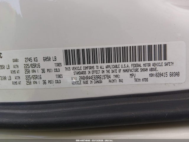 2009 CHRYSLER TOWN & COUNTRY 2A8HR44E69R619784 Photo 8