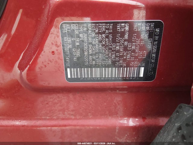 Aukcja sprzedaży 2025 Nissan Rogue Sl Intelligent Awd, vin: JN8BT3CB2SW422015, numer aukcji: 44574921